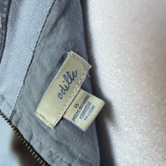 Anthropologie Odille Light Blue Strapless Top - Picture 6 of 6